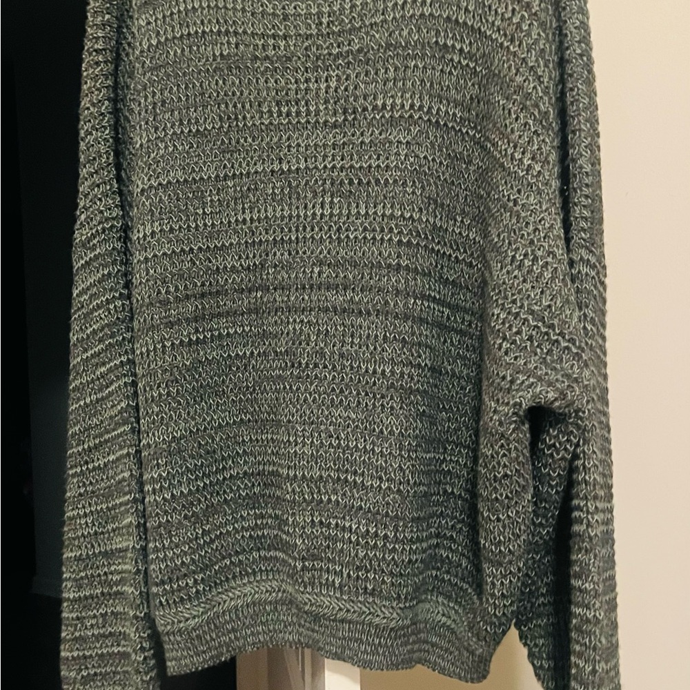 Vintage 90s Cropped Ski Sweater Gray 3XL David Taylor